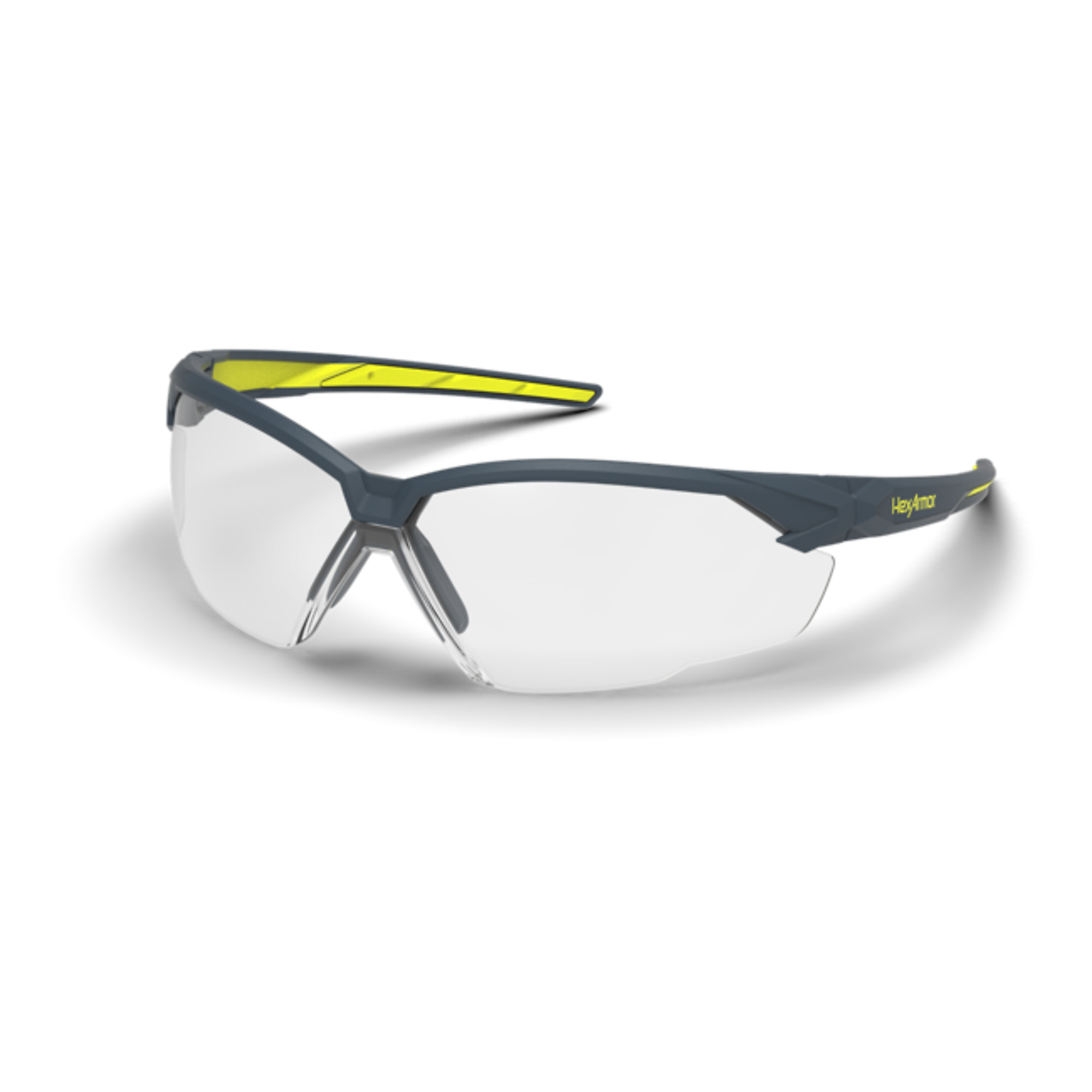 NX1 Safety Glasses, Variomatic, TruShield® Coating, Permanent Anti-Fog/Scratch-resistant Hard Coat, Yellow/Gray